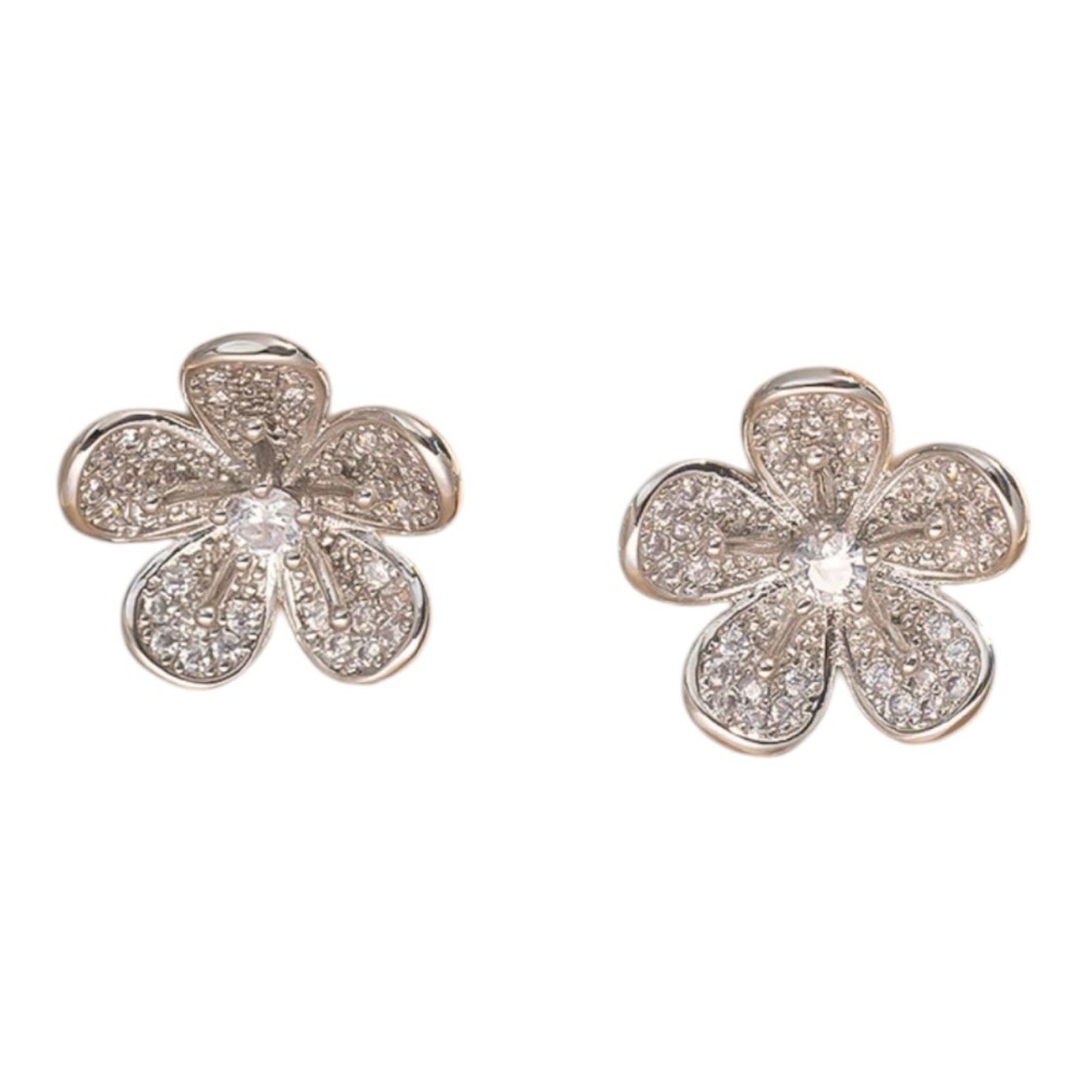 PEACH BLOSSOM EARRINGS SILVER